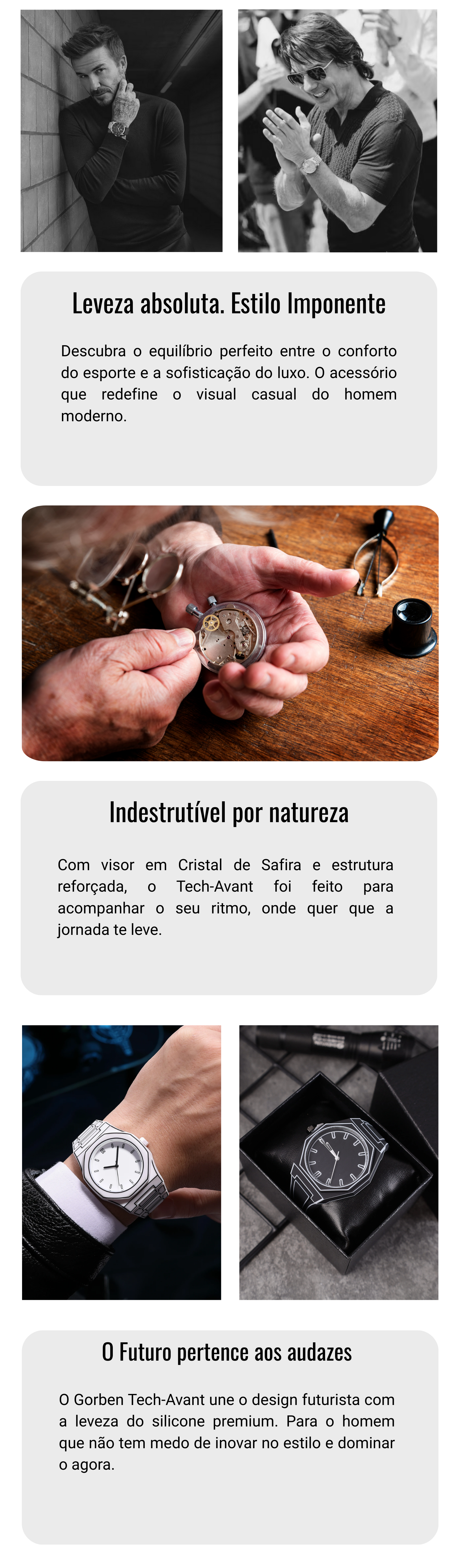 Relógio Executivo Gorben Tech-Avant — Edição Sport Luxury